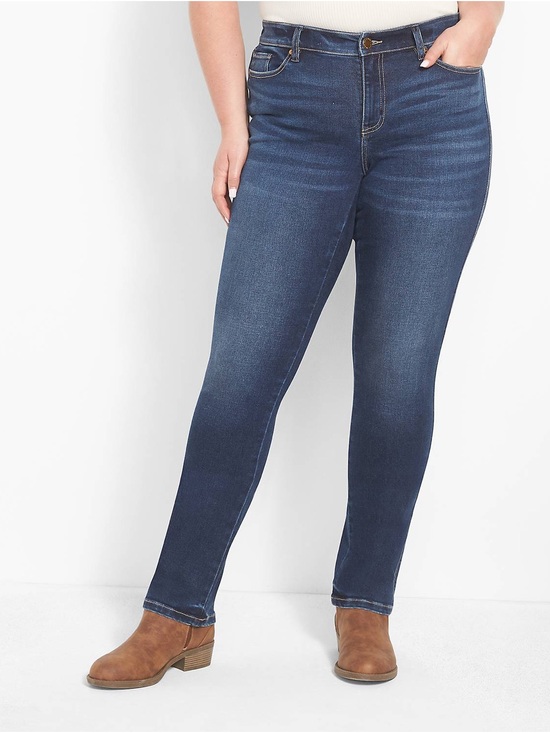 Lane Bryant Denim - Lane Bryant Signature Fit Straight Leg Jeans Mid-Rise Dark Wash NWT Size 20